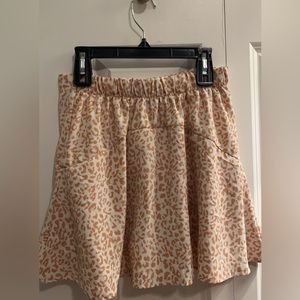Preppy cheetah print skirt